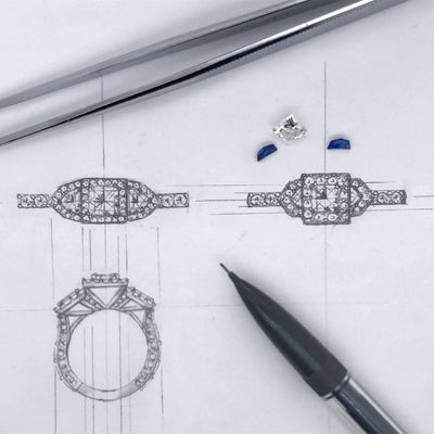 Du croquis à l'éclat : le parcours d'une bague personnalisée
