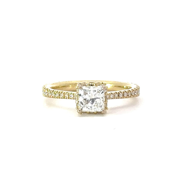 Canadian Princess Cut Diamond Engagement Ring