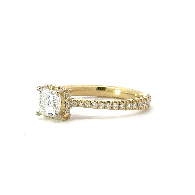Canadian Princess Cut Diamond Engagement Ring