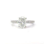 Oval Canadian Diamond Engagement Ring