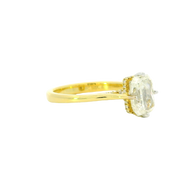Simon G Radiant Cut Diamond Ring with Hidden Halo