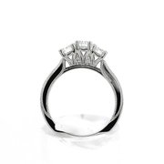 Antique Old European Cut Diamond Three-Stone Ring