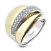 Right Hand Ring in 18k Gold with Diamonds