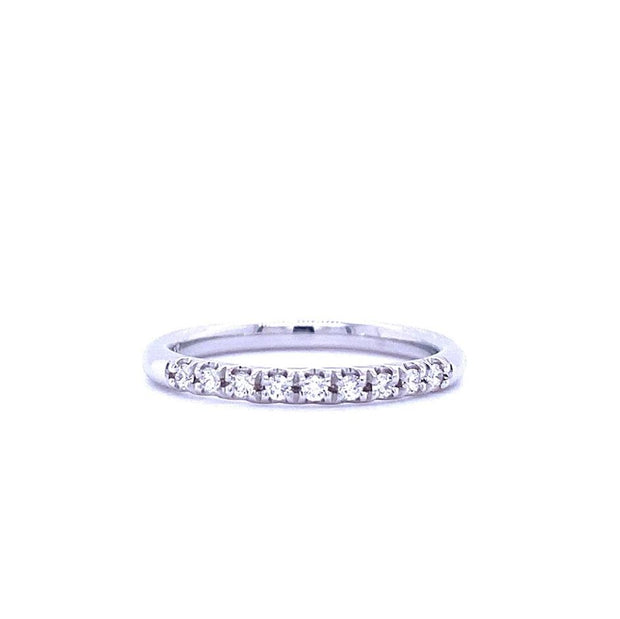 Platinum Diamond Half-Eternity Band