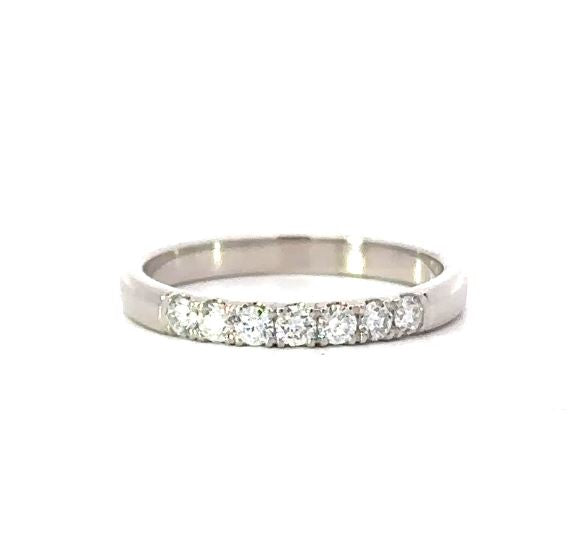 Classic Diamond and White Gold Band