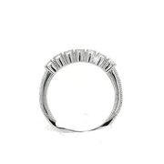 Antique Old European Diamond Band with Scroll Engraving