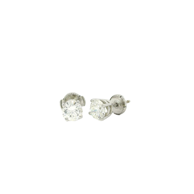 Solitaire Canadian Diamond Stud Earrings