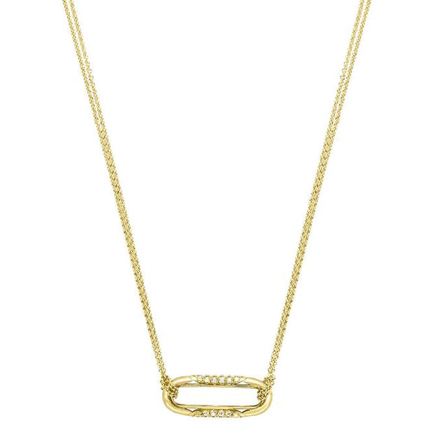 Tacori Crescent Eclipse Diamond Link Pendant