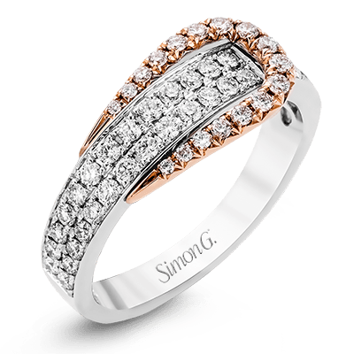 Bague main droite en or 18 carats avec diamants