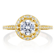 Round Bloom Engagement Ring