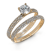 Wedding Set in 18k Gold with Diamonds