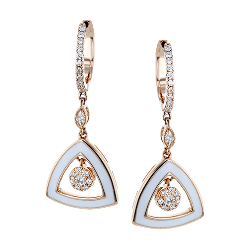 Earring in 14k Gold with Diamonds