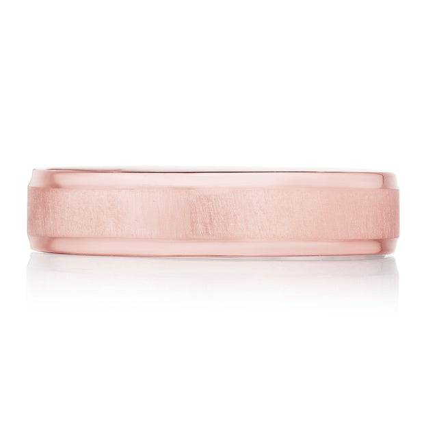 Classic Bevel Edge in Satin Finish Wedding Band