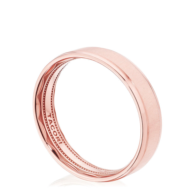 Classic Bevel Edge in Satin Finish Wedding Band