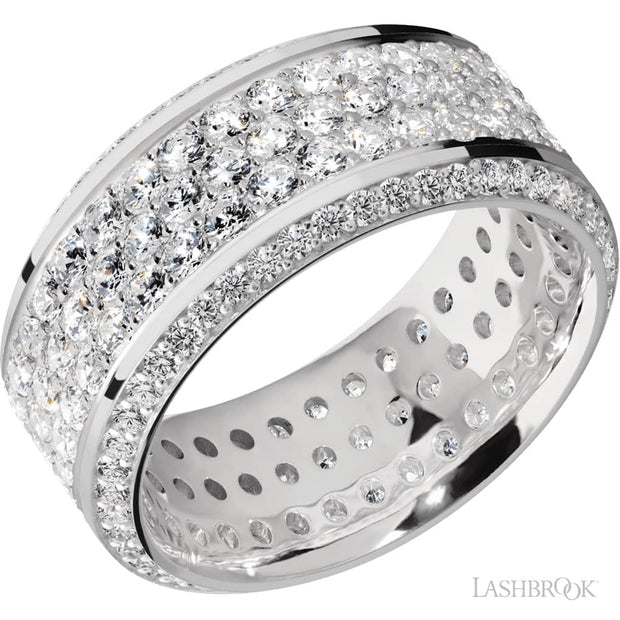 Three-Row Diamond Eternity Ring