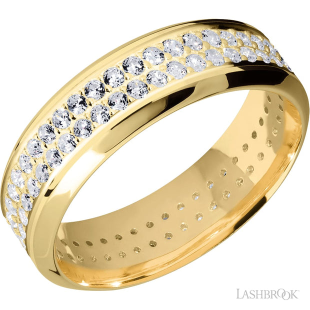 Men's Yellow Gold and Diamond Eternity Ring