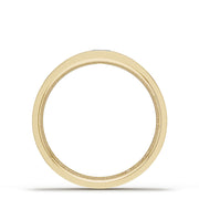 Bezel Set Diamond Wedding Band in High Polish