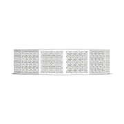 Diamond Faceted - Full Coverage Wedding Band in High Polish  - 6mm