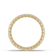 Diamond Edge Satin Finish Wedding Band