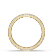 Bevel Edge Diamond Wedding Band in High Polish - 5mm