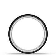 Titanium Two-Tone Round Wedding Band - 6mm