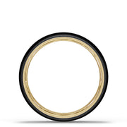 Titanium Two-Tone Round Wedding Band - 6mm