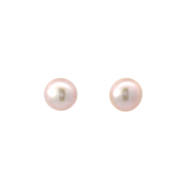 Pink Freshwater Pearl Stud Earrings