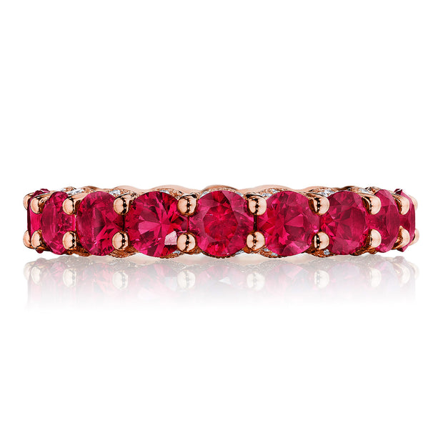 Round Ruby Eternity Band