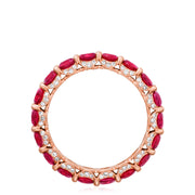 Round Ruby Eternity Band