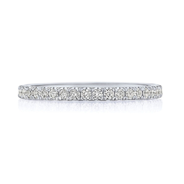 French Pavé Diamond Wedding Band - 2mm