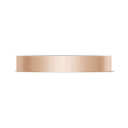 Classic Two-Tone Flat Wedding Band in Satin Finish
