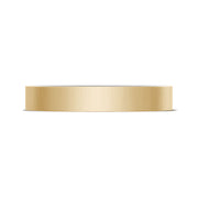 Classic Two-Tone Flat Wedding Band in Satin Finish