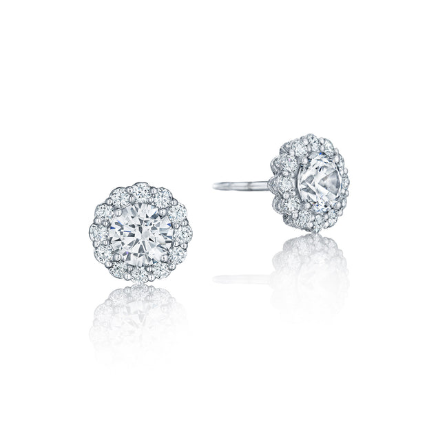 Full Bloom Diamond Stud Earrings