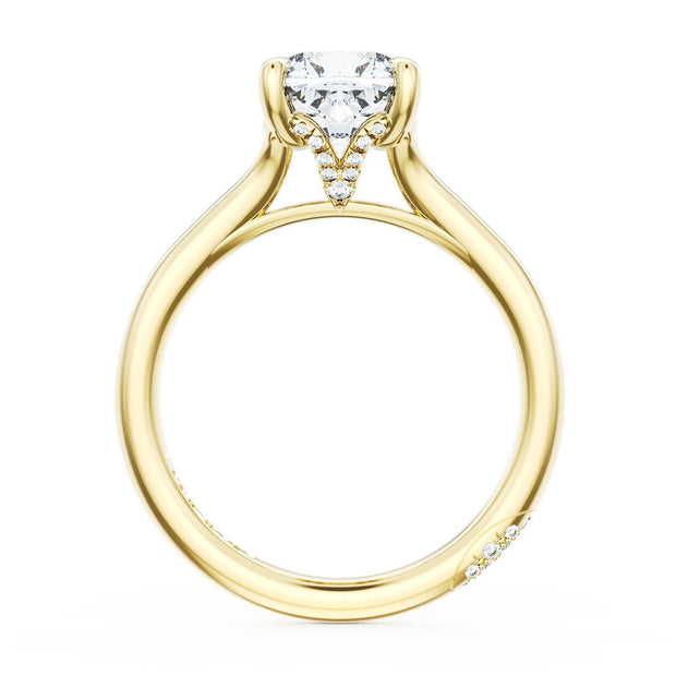 Cushion Solitaire Engagement Ring