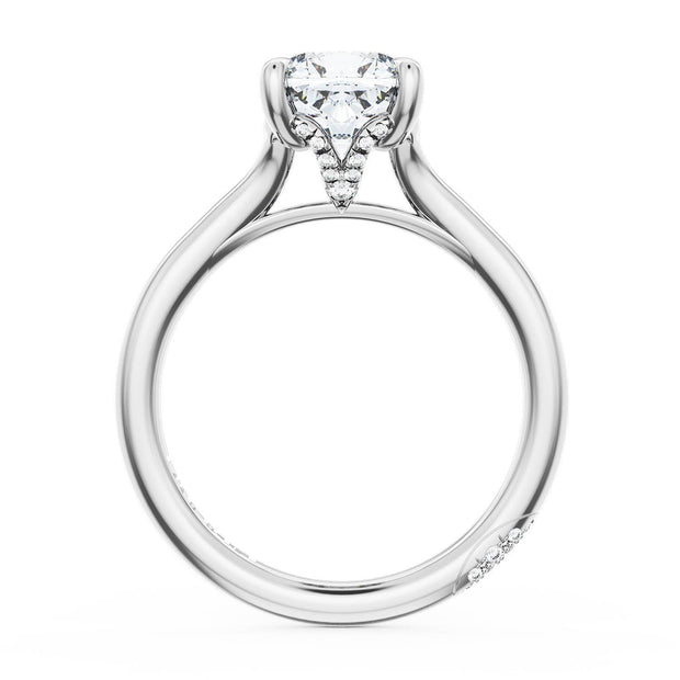 Cushion Solitaire Engagement Ring