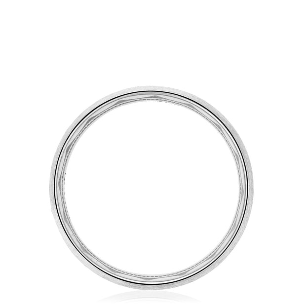 Classic Rounded in Brushed Finish Wedding Band