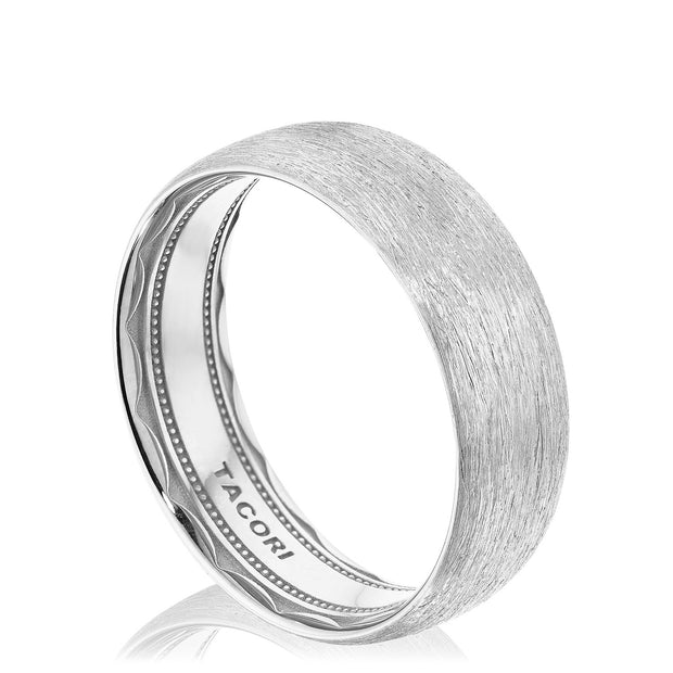 Classic Rounded in Brushed Finish Wedding Band