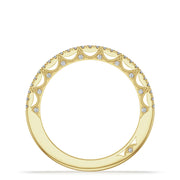 French Pavé Diamond Wedding Band