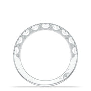 French Pavé Diamond Wedding Band