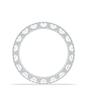 French Pavé Diamond Wedding Band