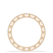 French Pavé Diamond Wedding Band