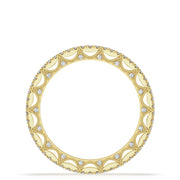 French Pavé Diamond Wedding Band