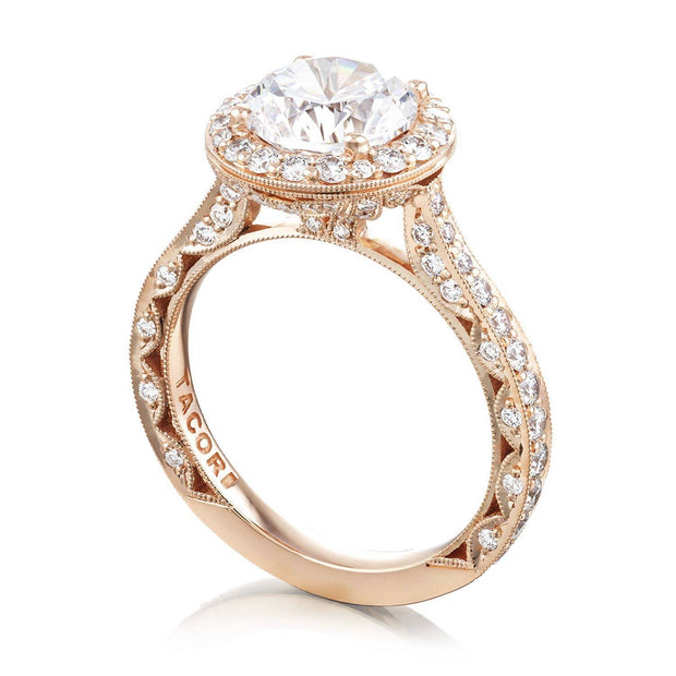 Round Bloom Engagement Ring