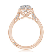 Round Bloom Engagement Ring
