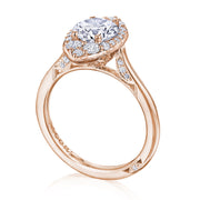 Round Bloom Engagement Ring