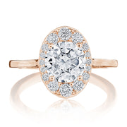 Round Bloom Engagement Ring