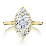 Round Bloom Engagement Ring