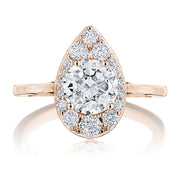 Round Bloom Engagement Ring