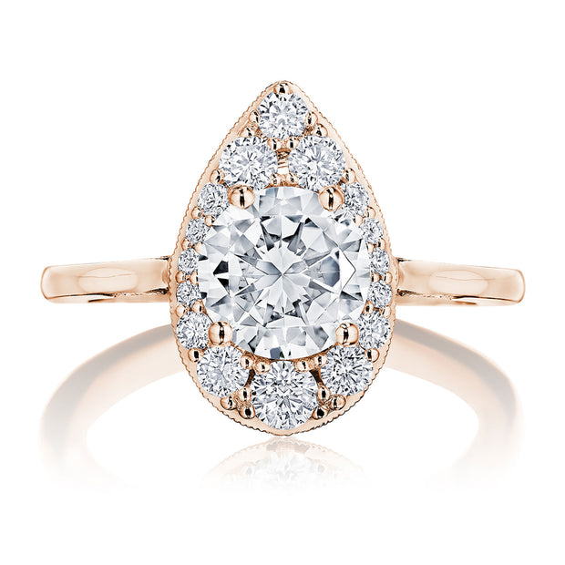 Round Bloom Engagement Ring