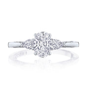 Oval 3-Stone Engagement Ring